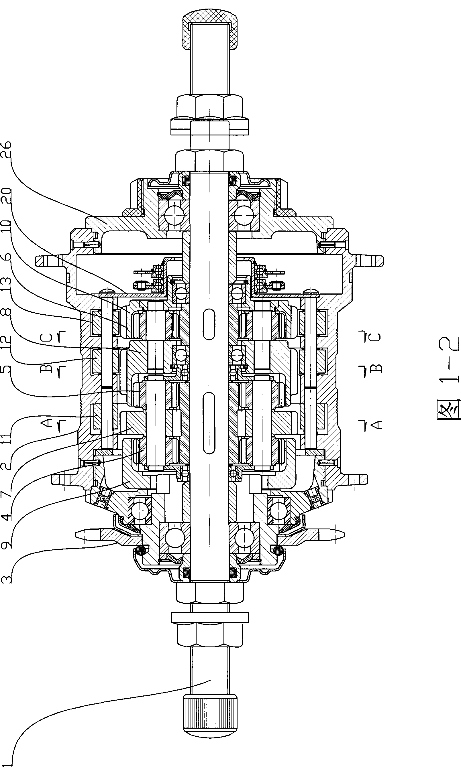 Fully-automatic speed-changer of bicycle