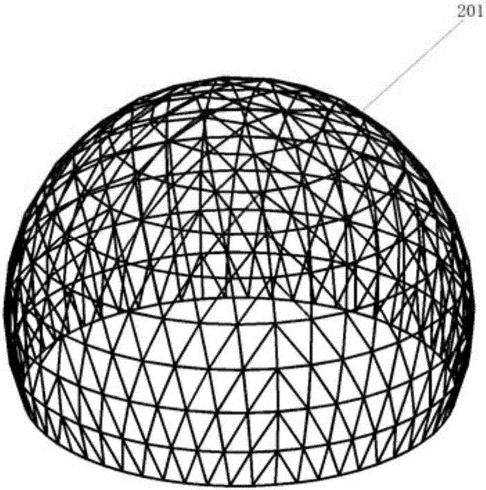 Truss type radome