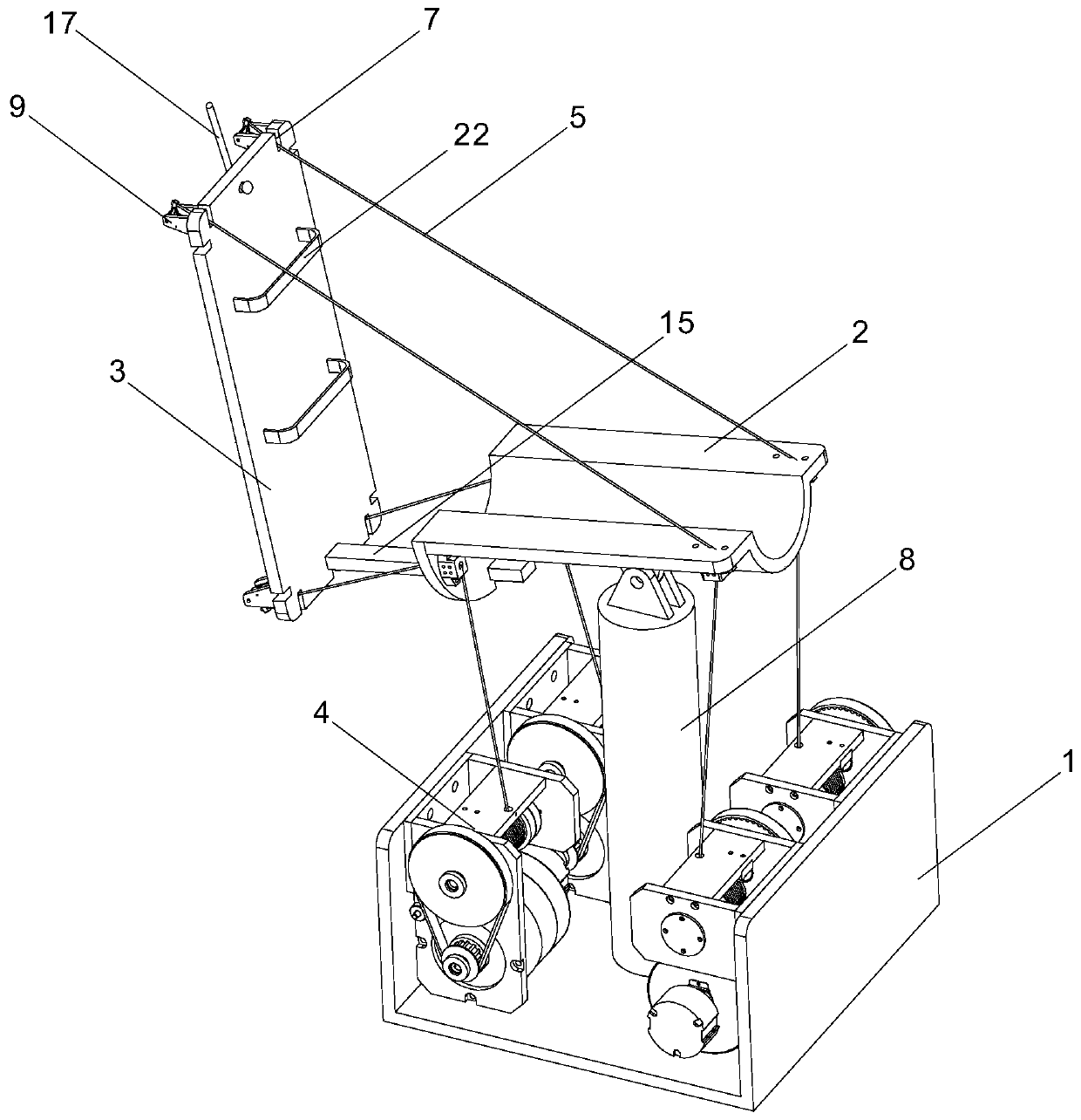 Ankle joint rehabilitation training device and working method thereof