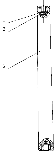 Insulating supporting rod for high-voltage electrical appliance and production method thereof