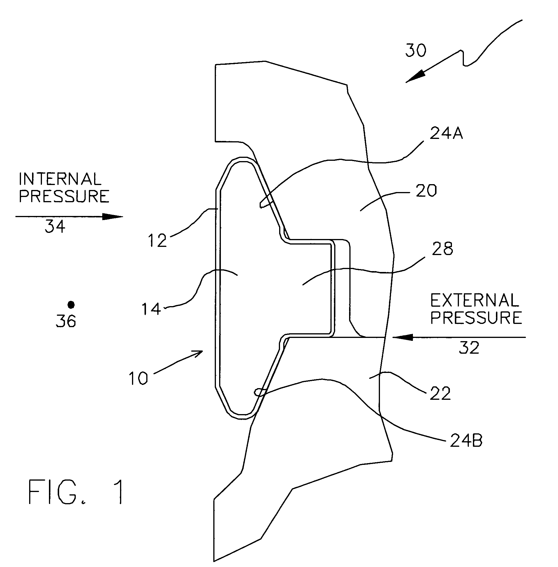 Fishtail bore seal