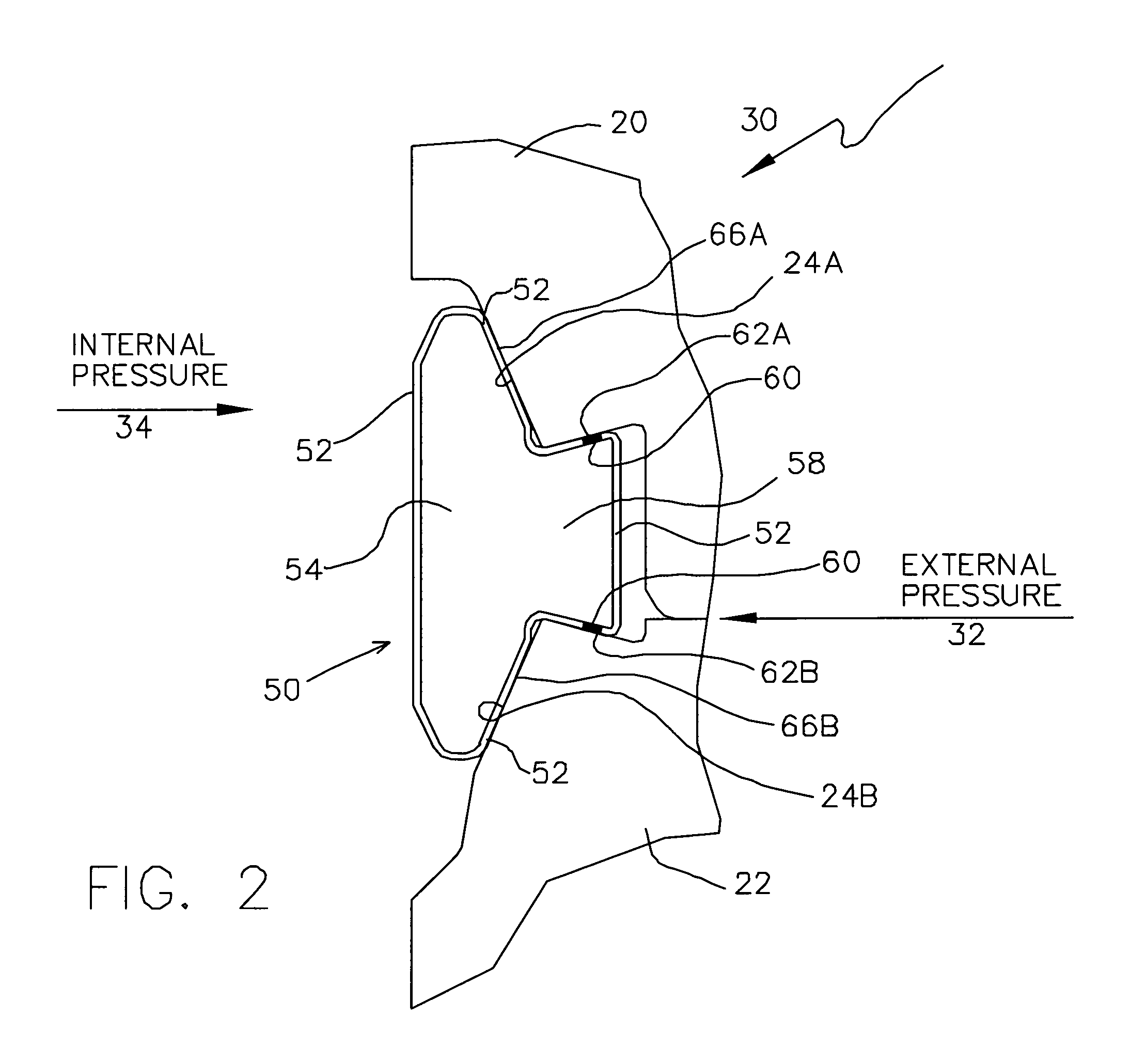 Fishtail bore seal