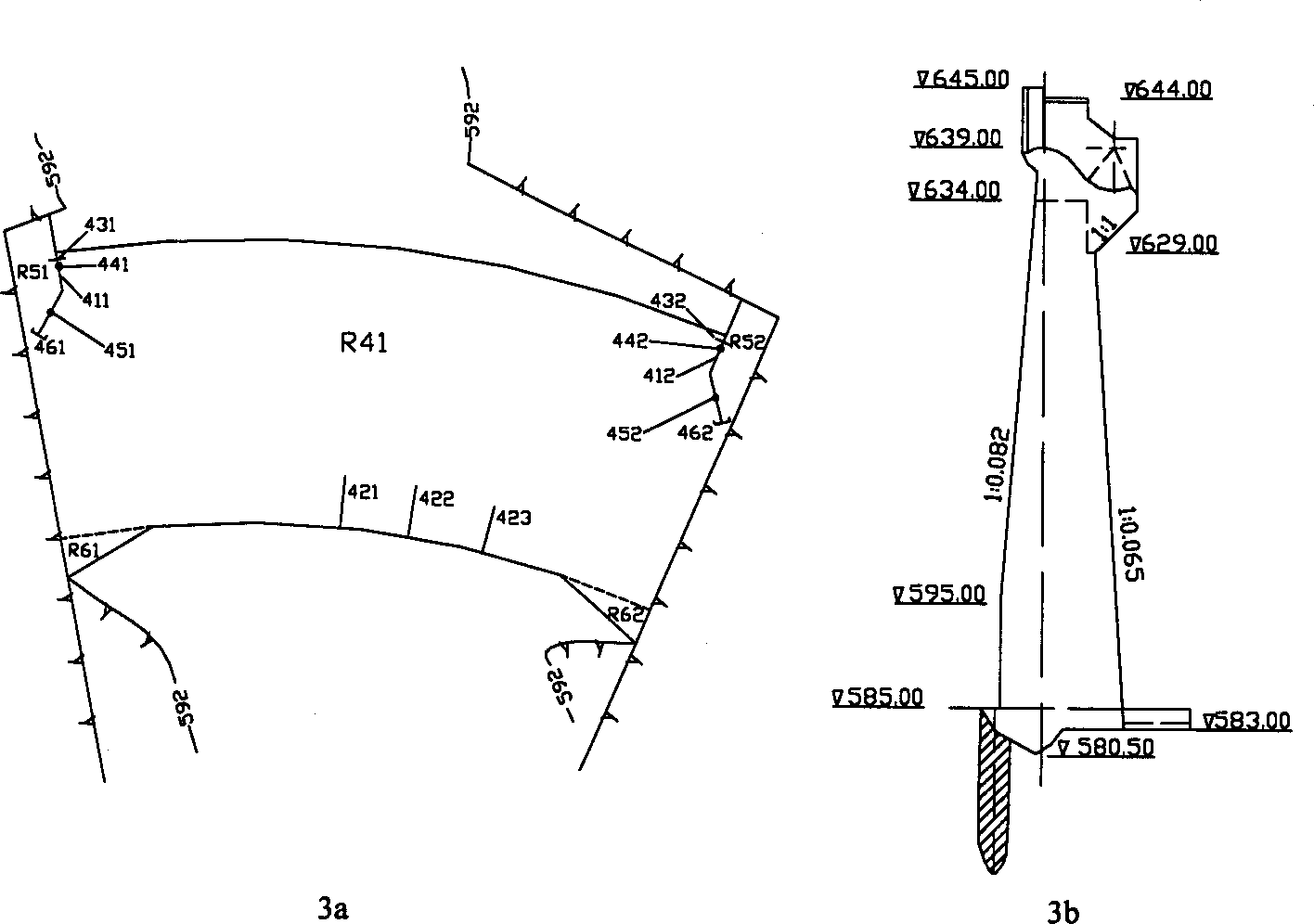 Artificial short-seam structure of rolled concrete arch dam