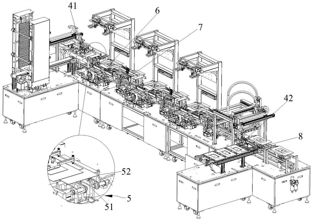 Automatic attaching equipment for shading adhesive tape of backlight module