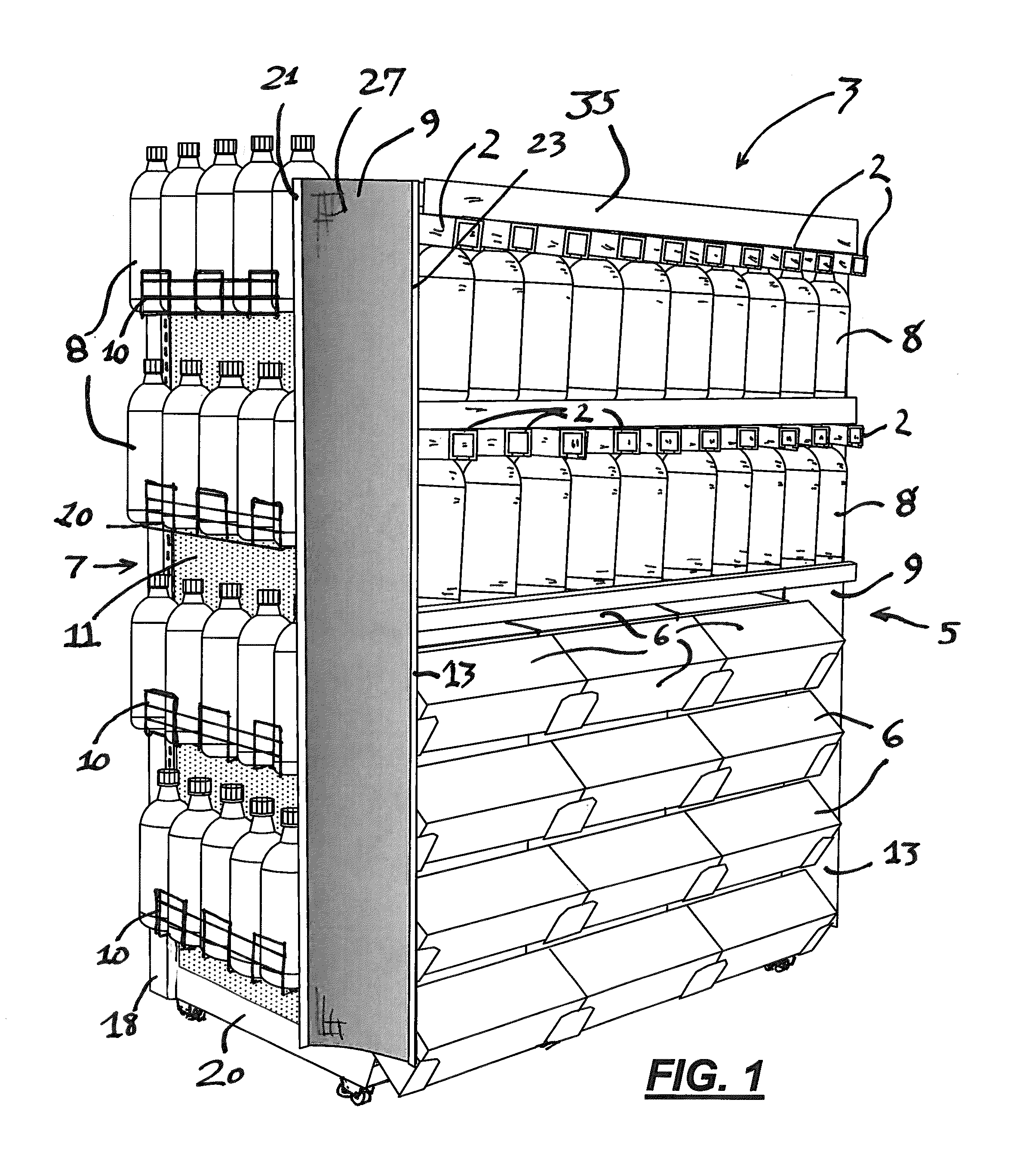 Display end unit structure