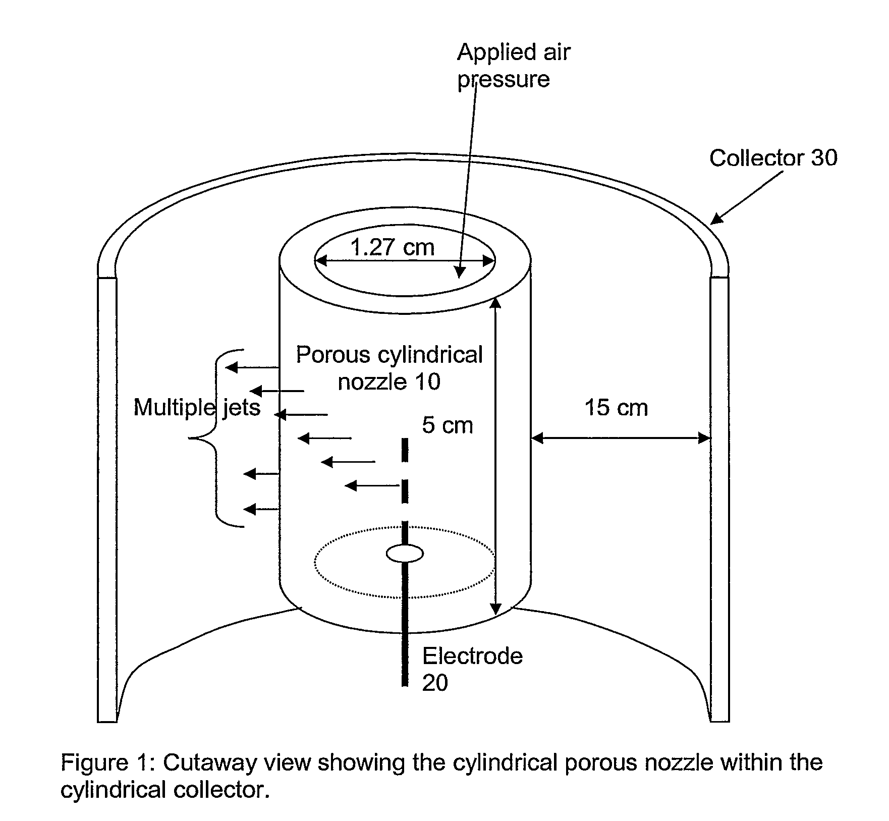 Method and device for producing electrospun fibers