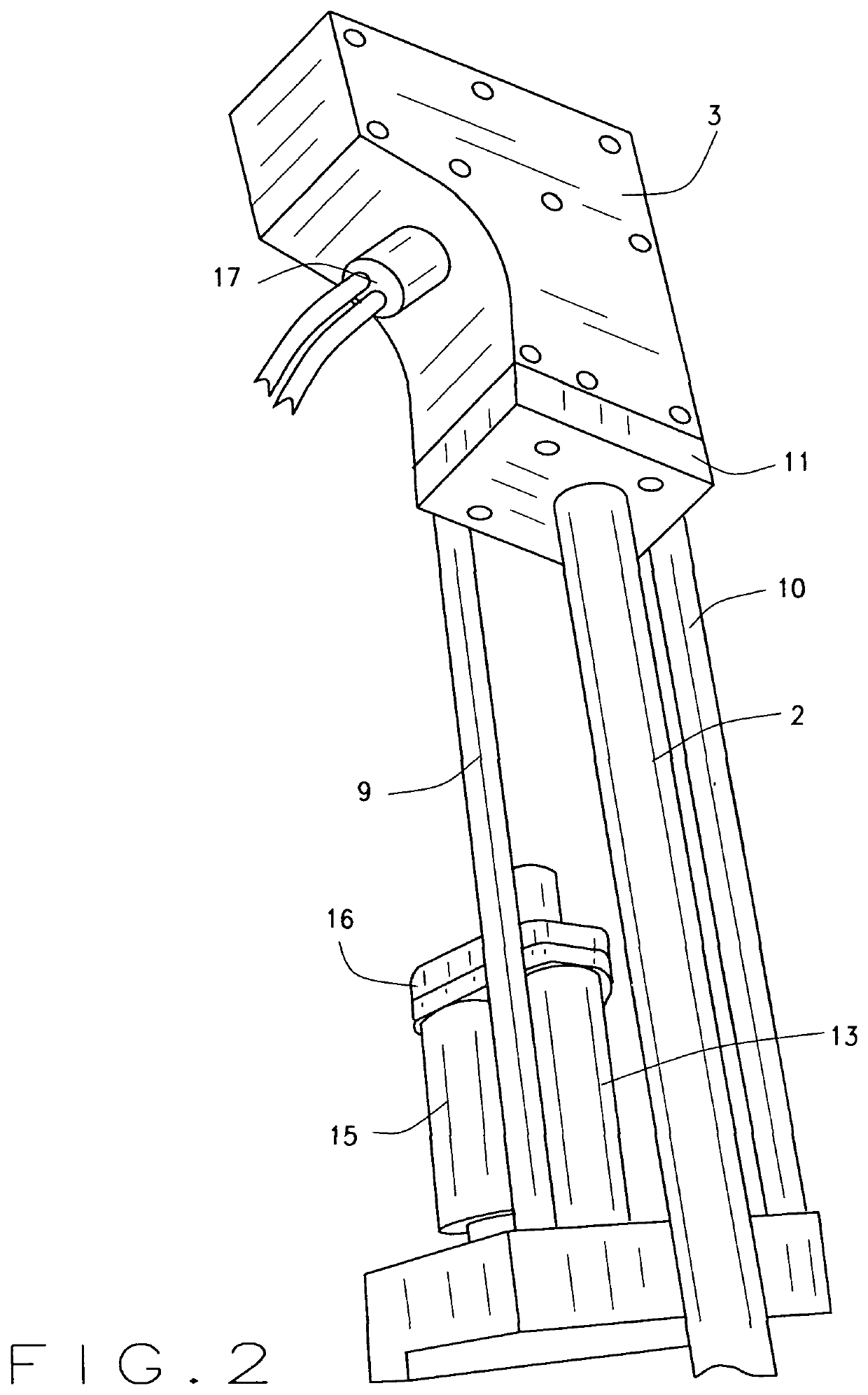 Stern operatively mounted universal sonic transducer for boat