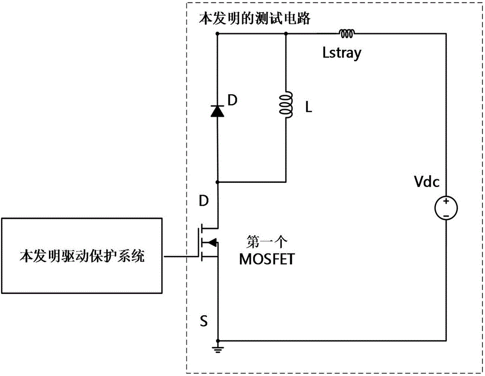 Overcurrent and overvoltage-undervoltage drive protection system based on SiC MOSFET