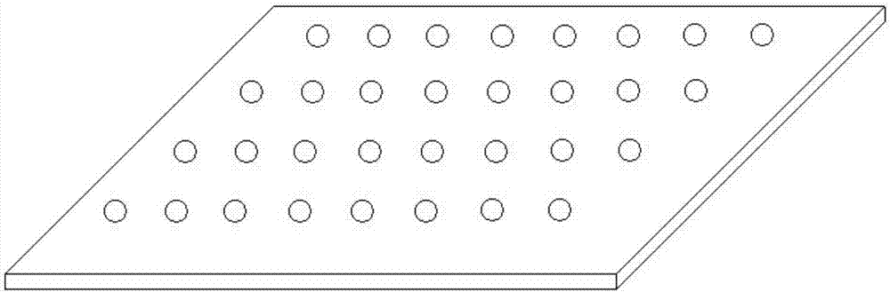 Processing method of spherical material quasicrystal lattice distribution in base material