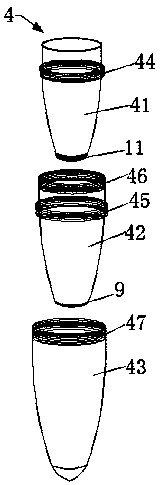 Method and kit for extracting sperm cell DNA from sexual assault case check sample by differential splitting decomposition