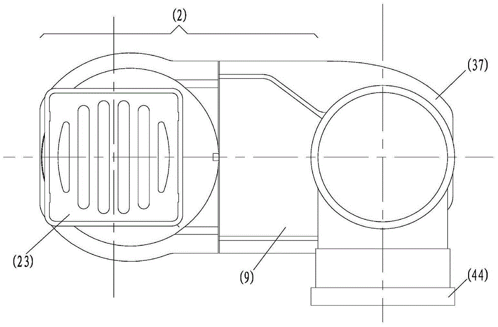 A non-expandable drainage collector for buildings