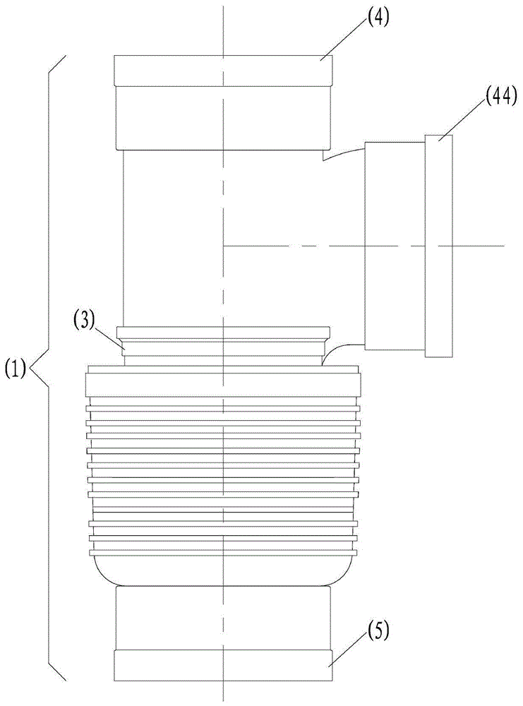 A non-expandable drainage collector for buildings