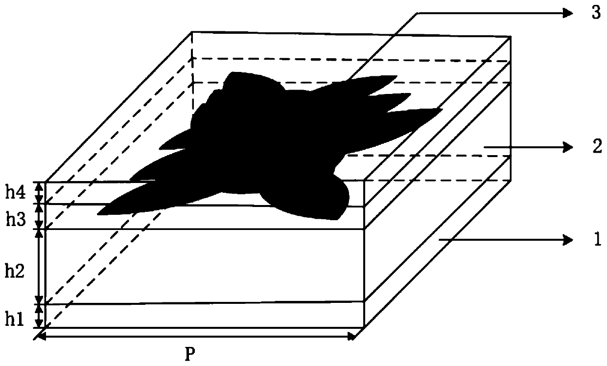 Broadband terahertz wave absorber based on three-dart-shaped graphene