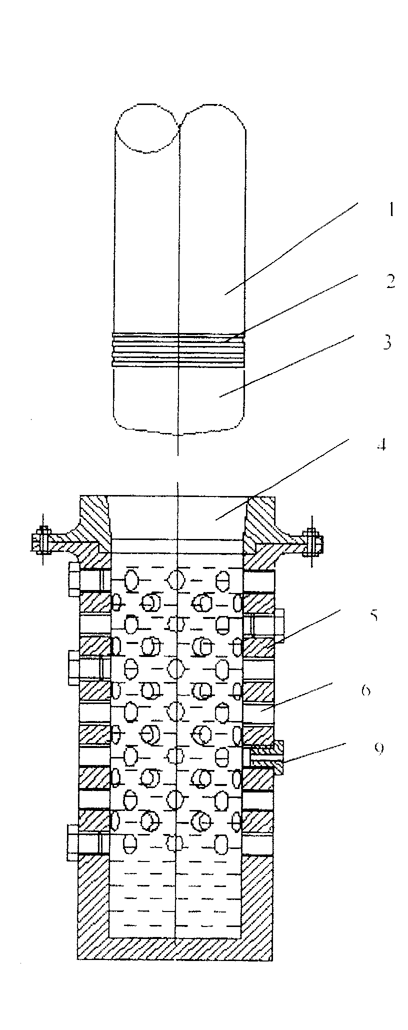 Hydraulic damping energy-absorbing device