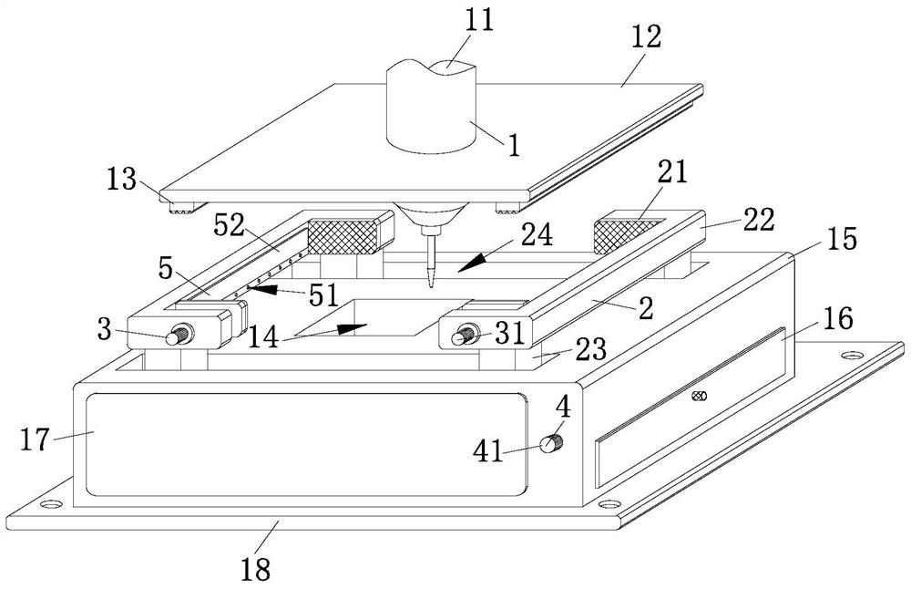 High-density board perforating device with accurate positioning function