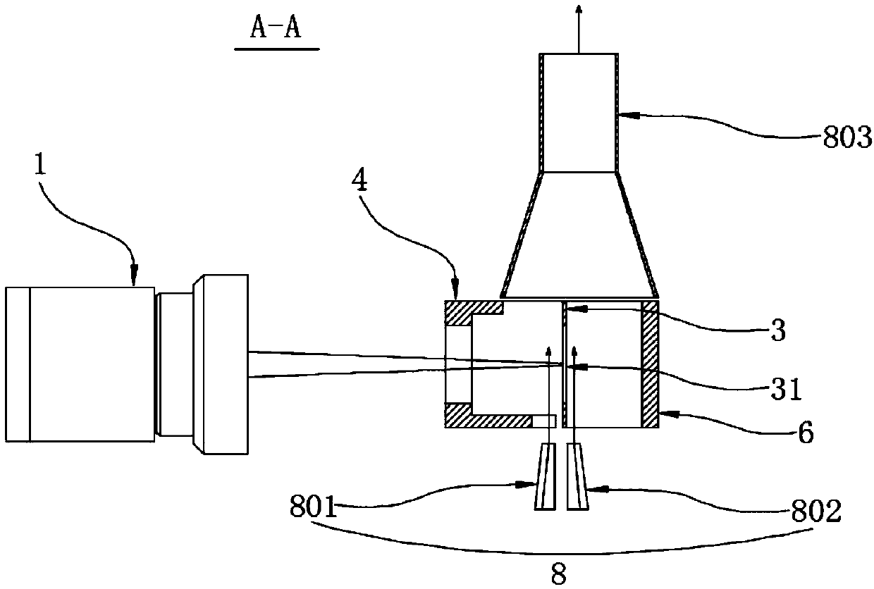 Battery tab laser cutting device