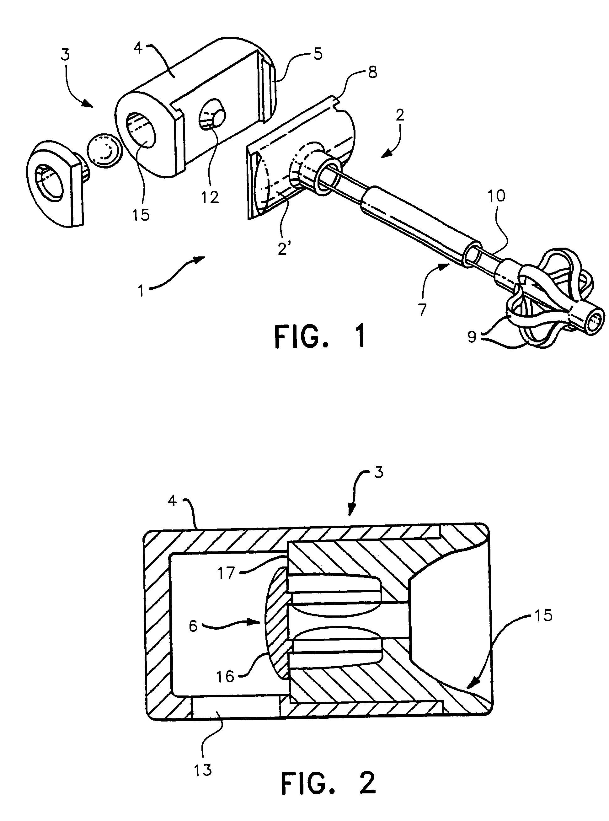 Medical device and a set of parts for the assembly thereof