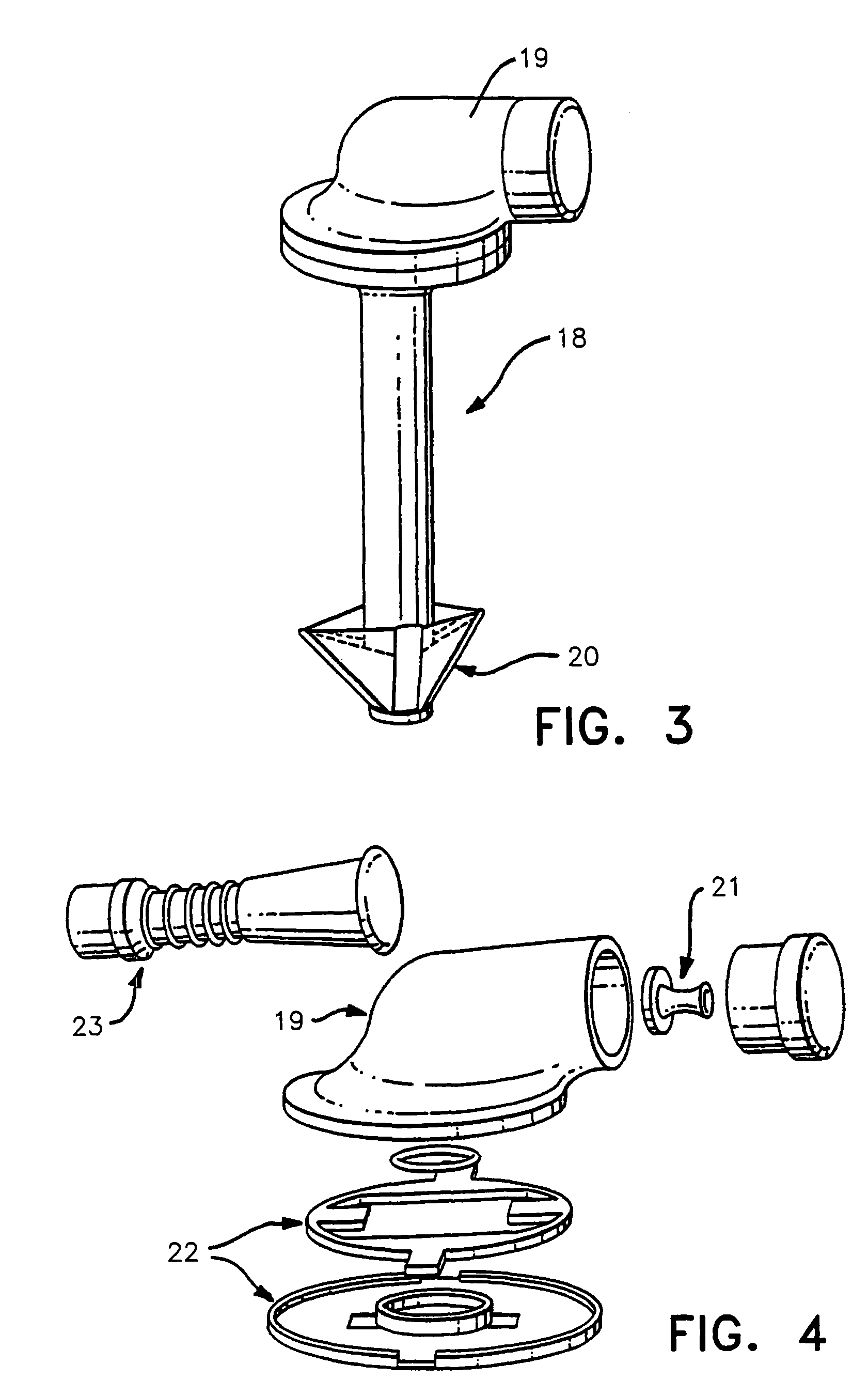 Medical device and a set of parts for the assembly thereof