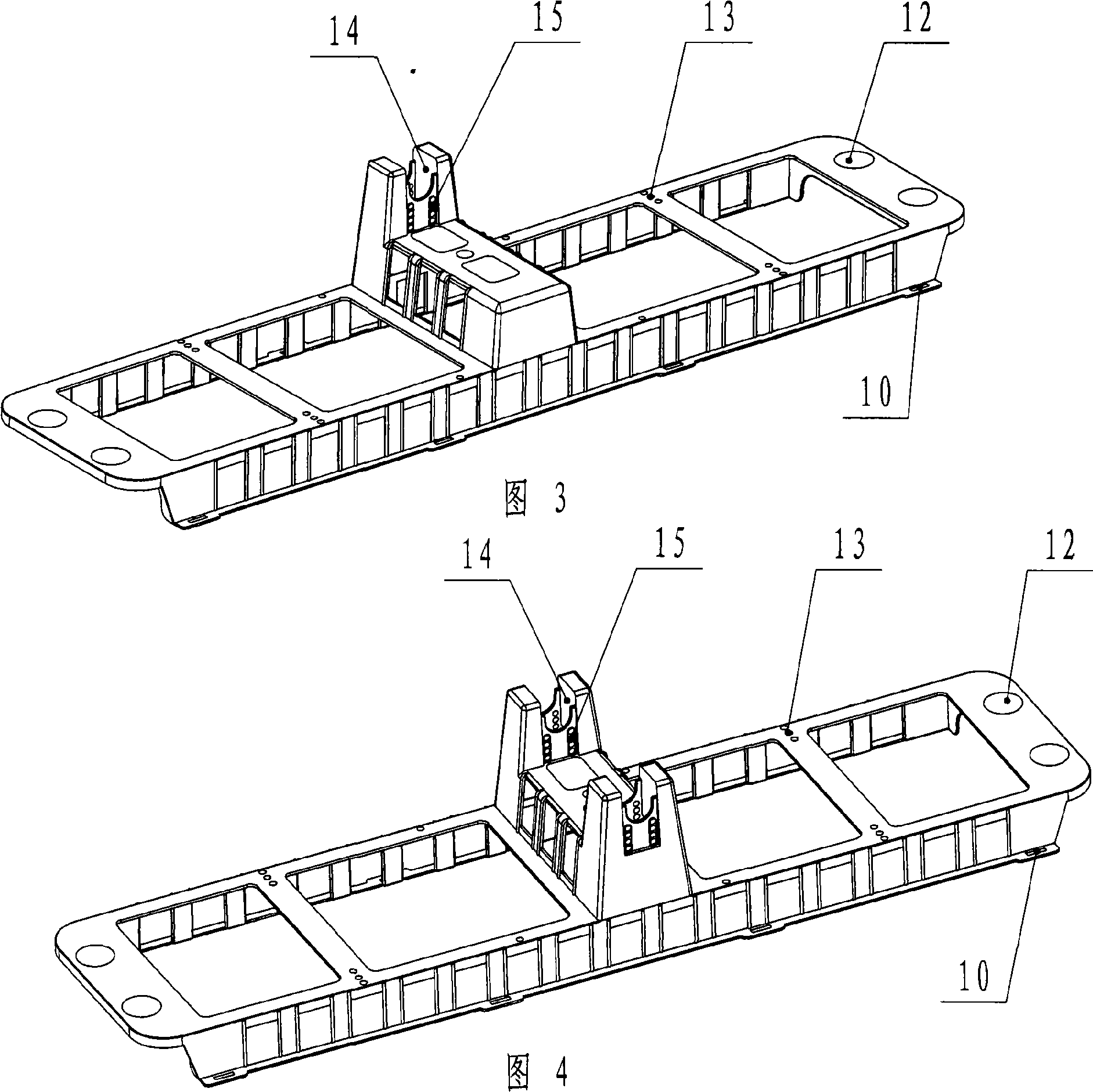 Bracket with floating body of waterwheel type oxygen increasing machine with bearing support