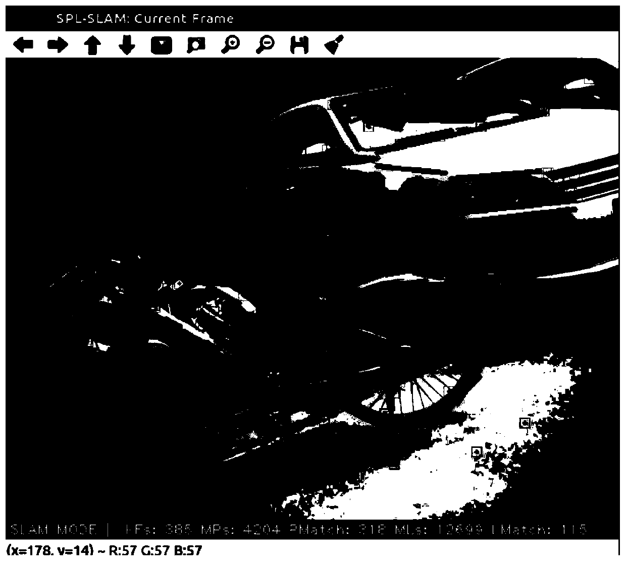 Rapid pose estimation algorithm for dot-line feature visual SLAM system