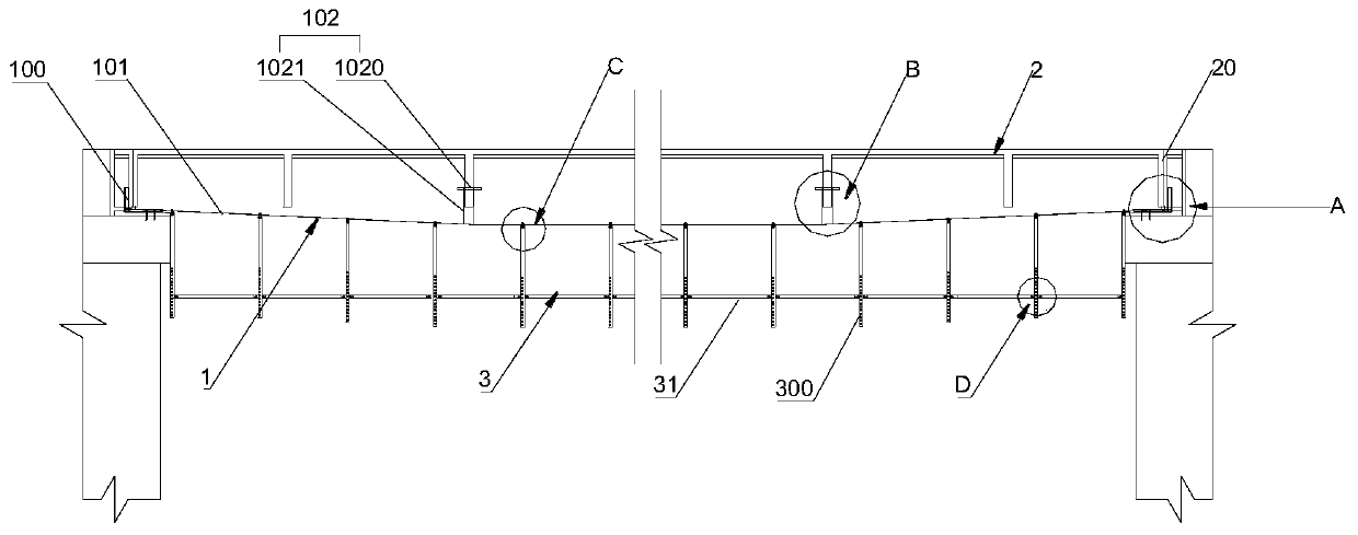 A hanger platform for maintenance and reinforcement of a t-beam