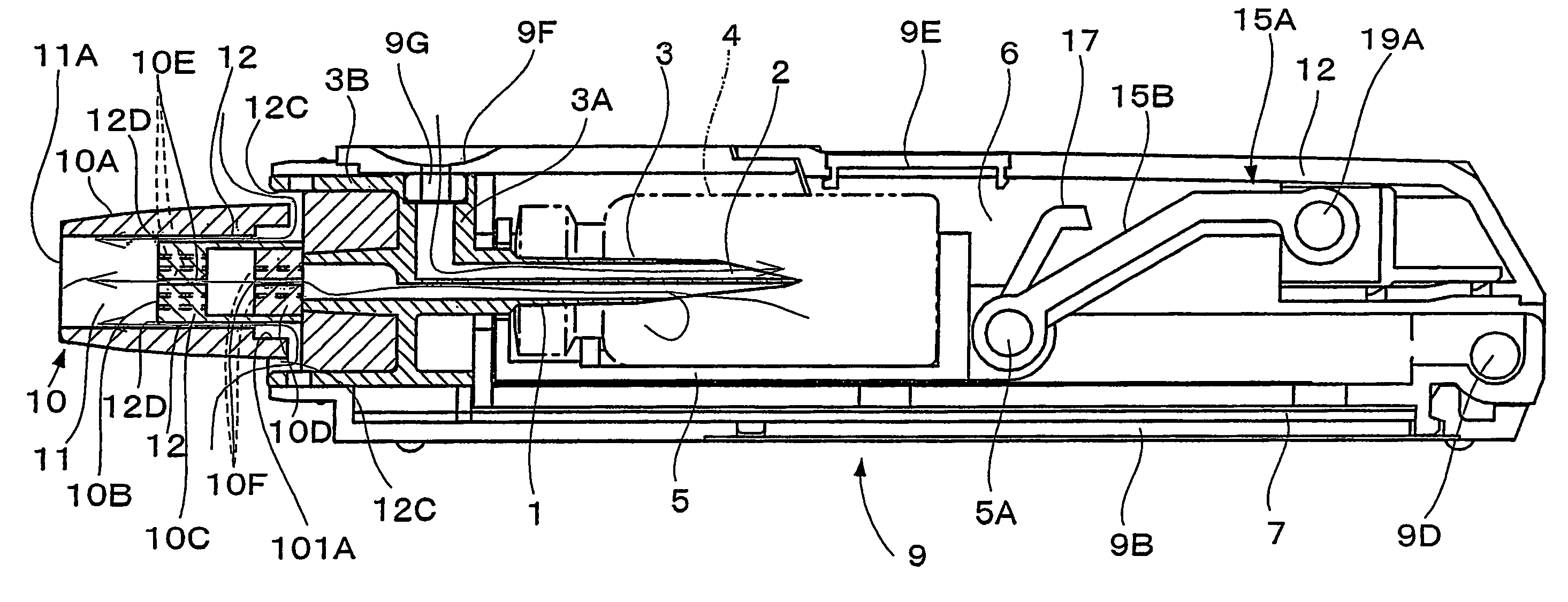 Inhalation device for transpulmonary administration