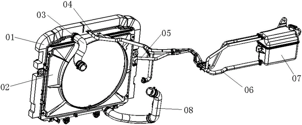 Automobile cooling constant device and cooling system