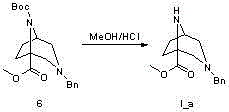 1-substituted-3,8-diazabicyclo[3.2.1]octane derivative and preparation method