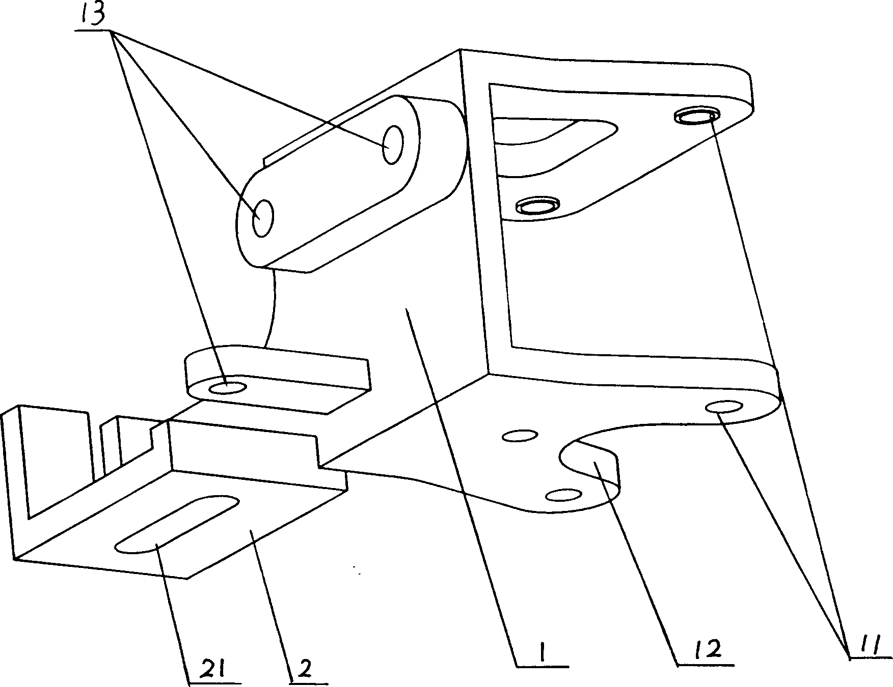 Power steering pump bracket for hybrid electric vehicle