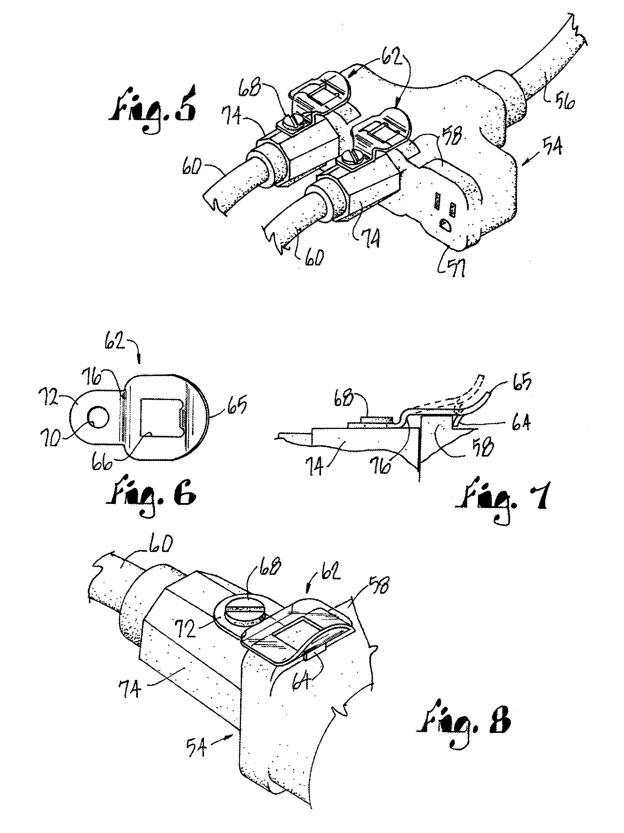 Electrical cord locking connector