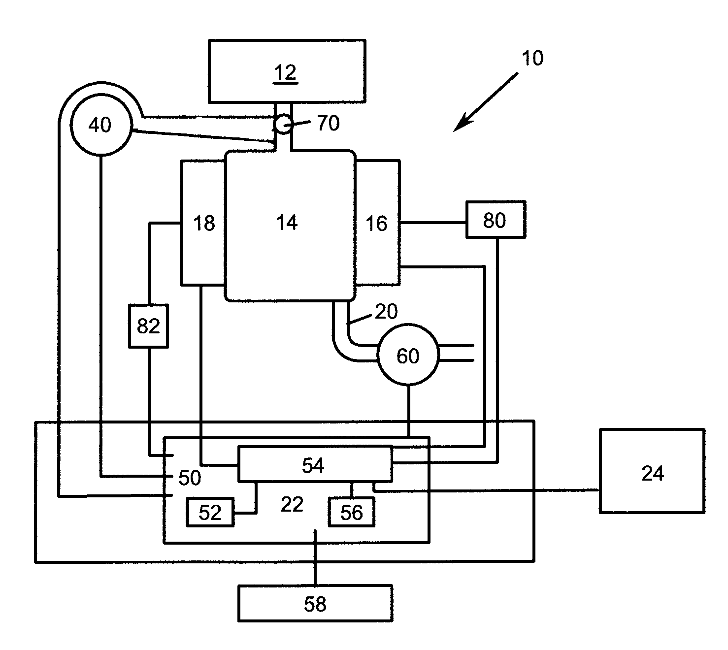 Self-contained, portable h2/co2 (AIR) ratio apparatus