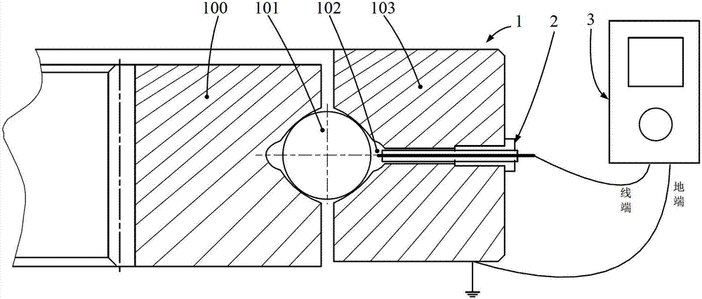 A method for on-line detection of wear amount of slewing bearing and automatic filling of lubricating grease