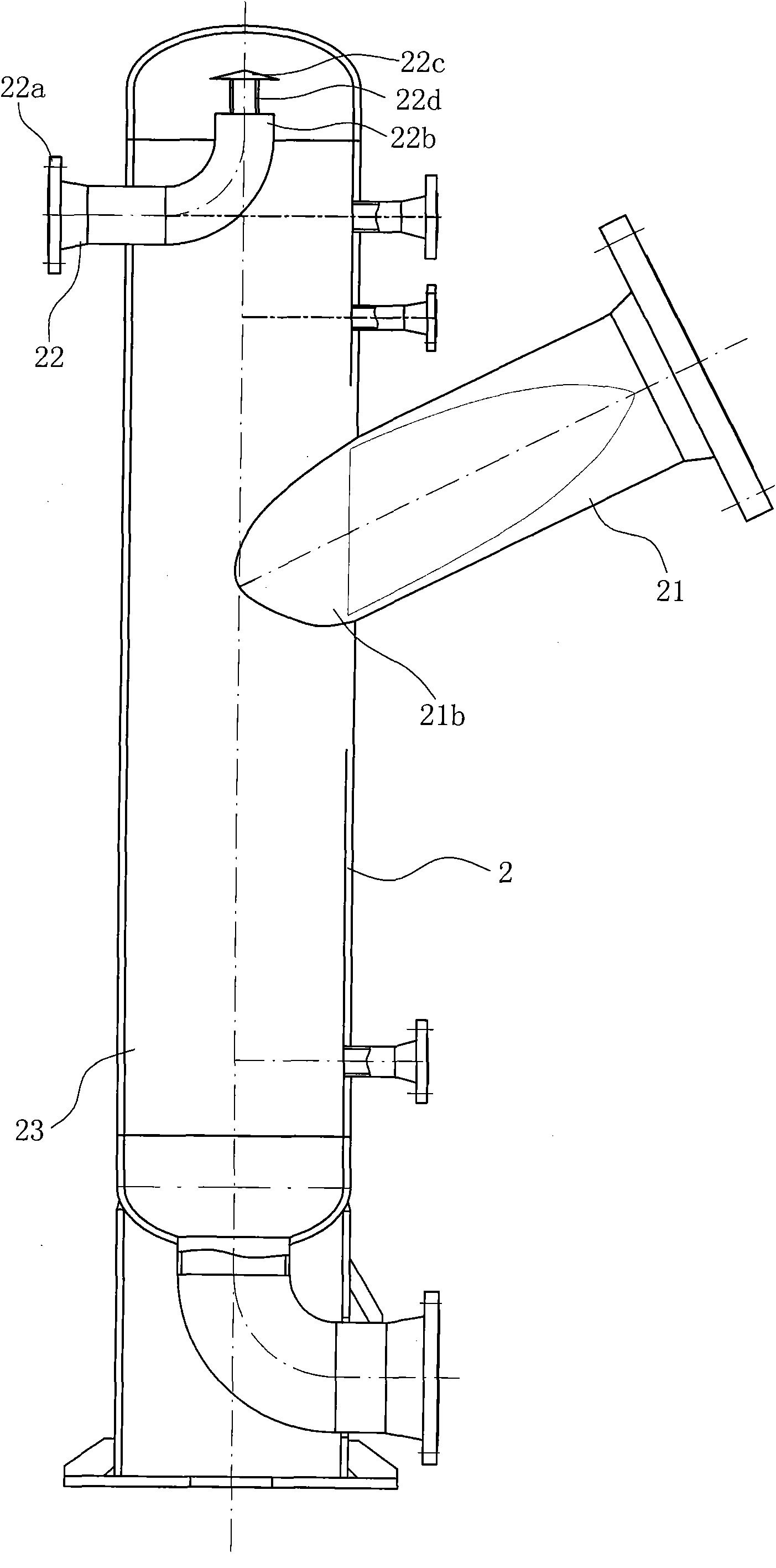 Gas-liquid separation system