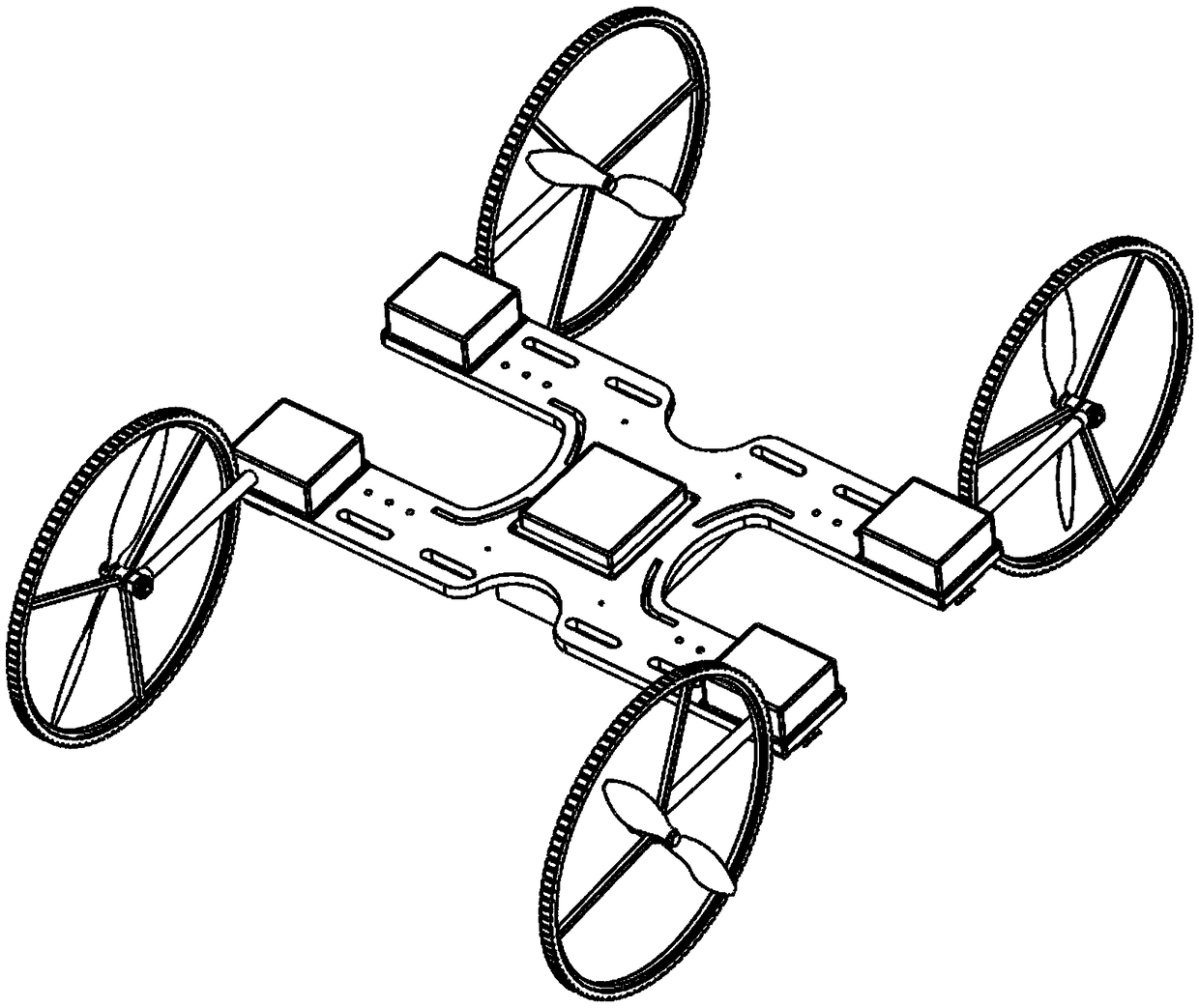 Triphibian rotor wing robot and working method thereof