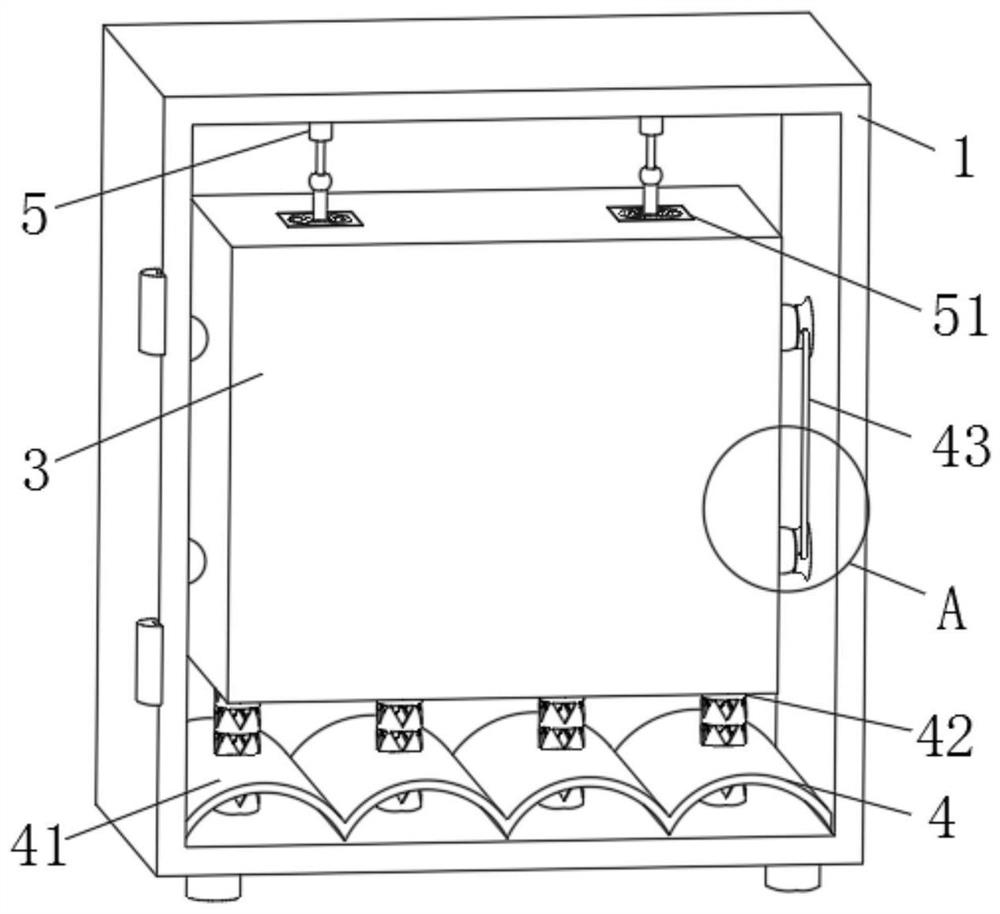 High-strength anti-seismic nuclear power cabinet