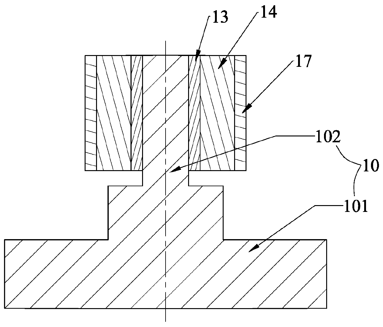 Preparation method of piezoelectric sensor assembly