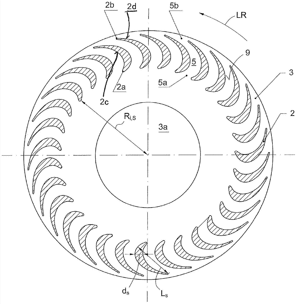 Radial impeller and fan assembly