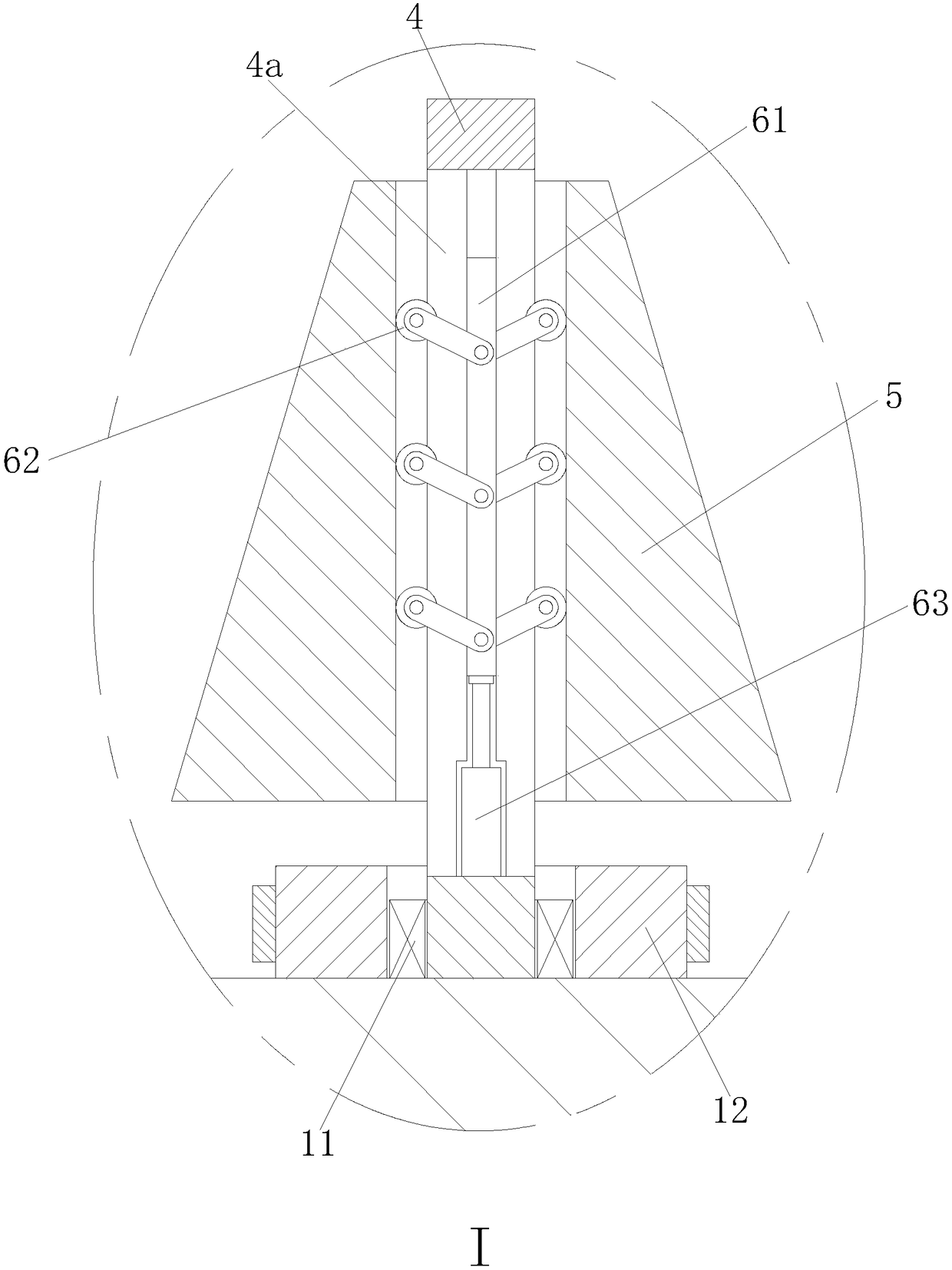 Automatic feeding and discharging device for winding reel