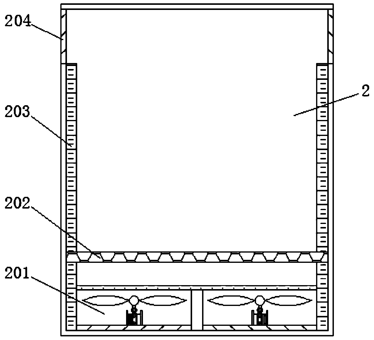 Clustered curing barn circulating fan variable-frequency control system