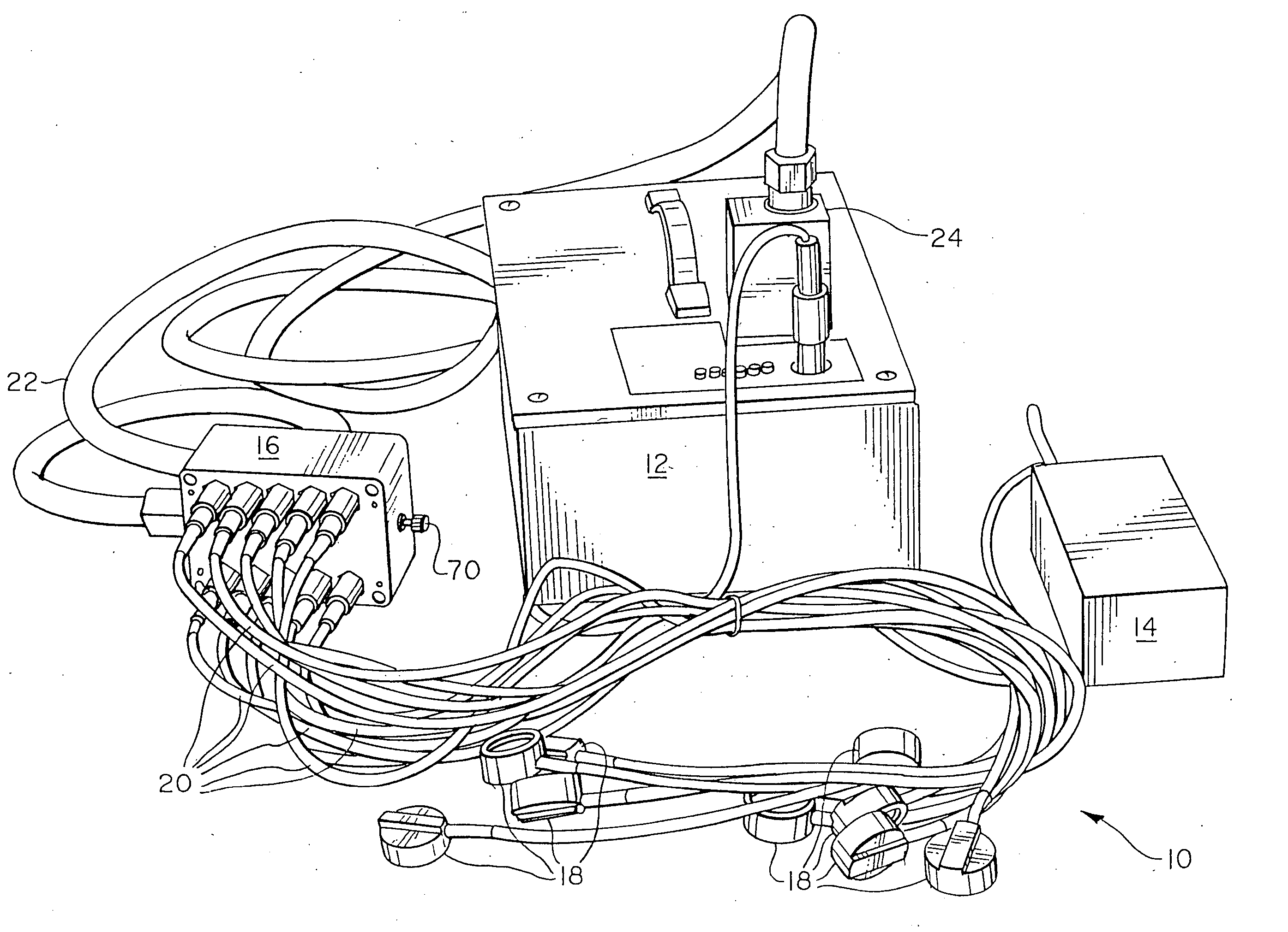 Venturi ECG electrode system