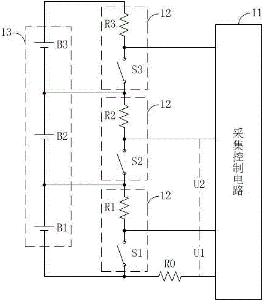 Passive balance circuit and method for battery management system