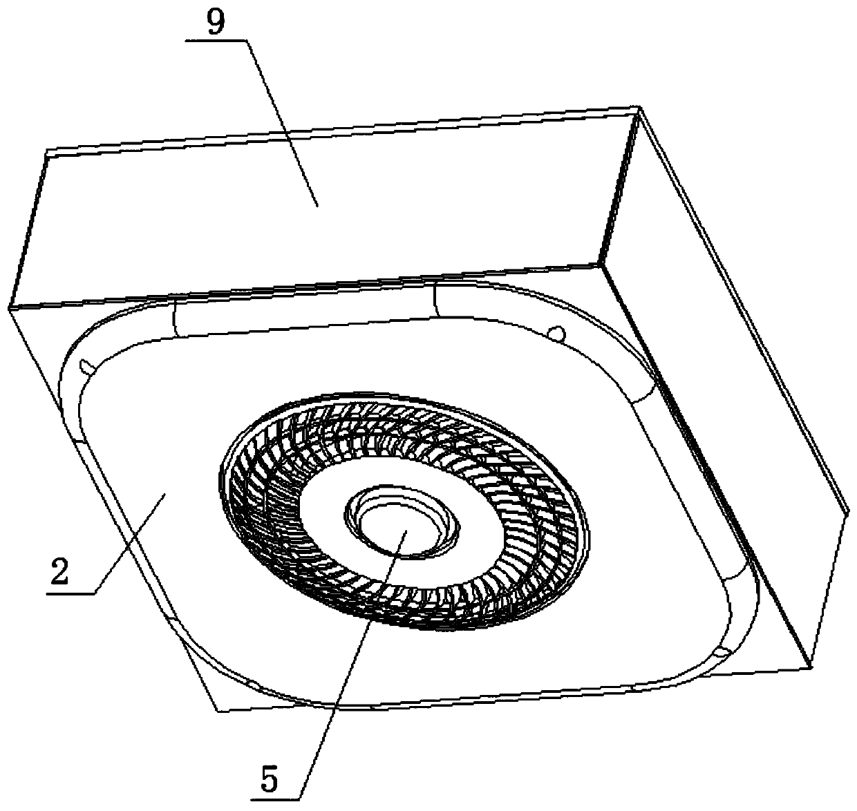 Kitchen air conditioner with panel capable of being automatically opened and closed and lampblack capable of being filtered