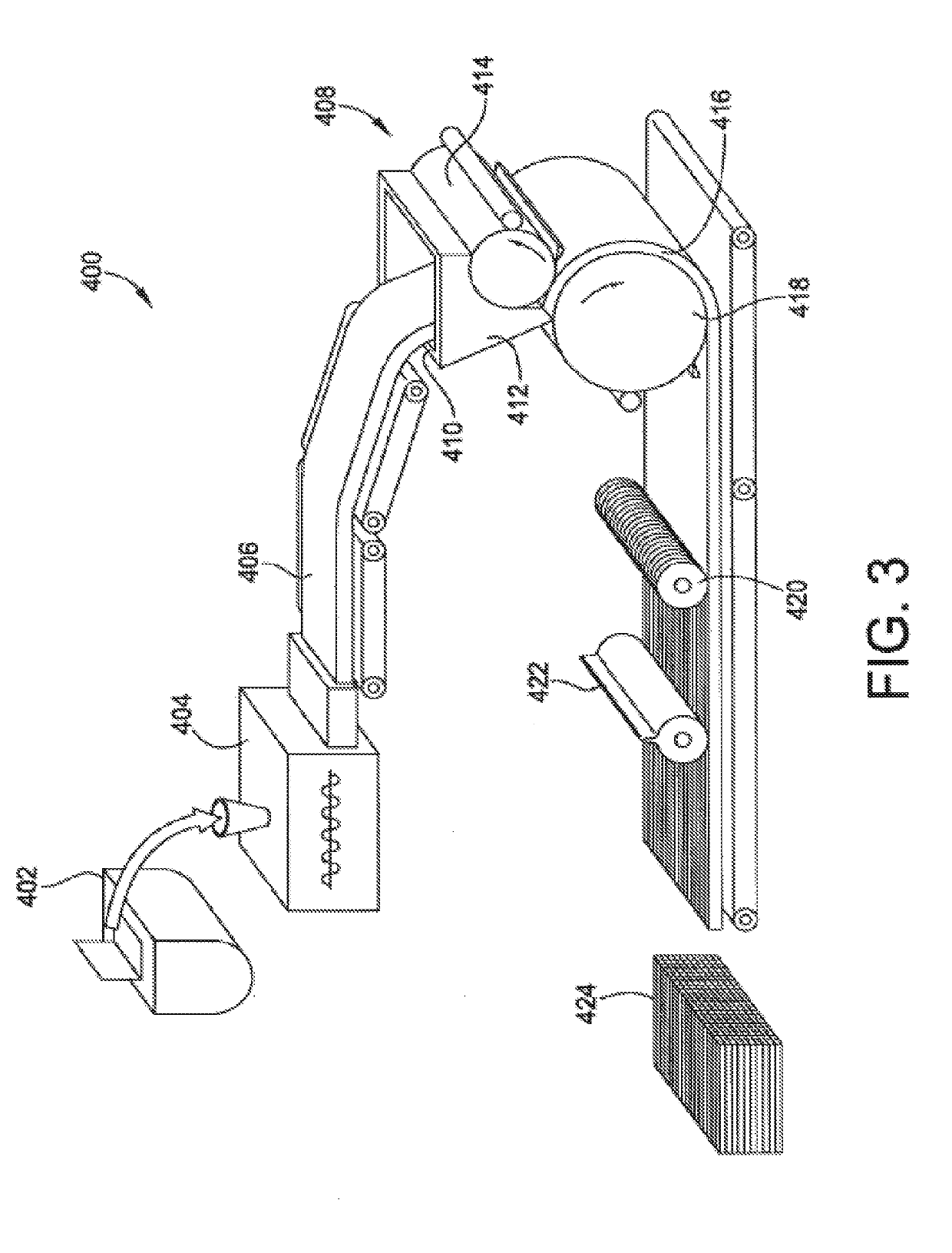 System and method of forming and sizing chewing gum and/or altering temperature of chewing gum