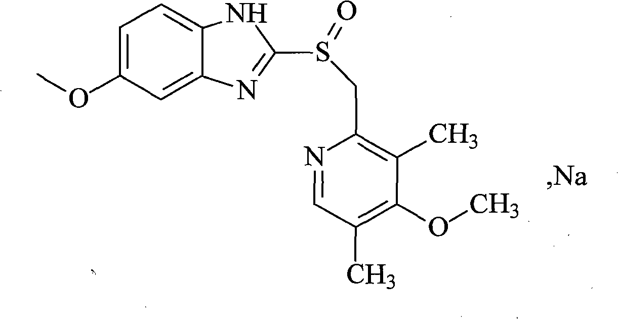 Esomeprazole sodium compound and preparation method thereof