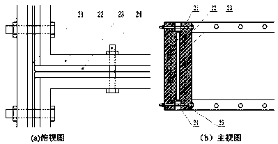 Supporting agent conveying complicated crack experimental device with flow field whole domain measurable