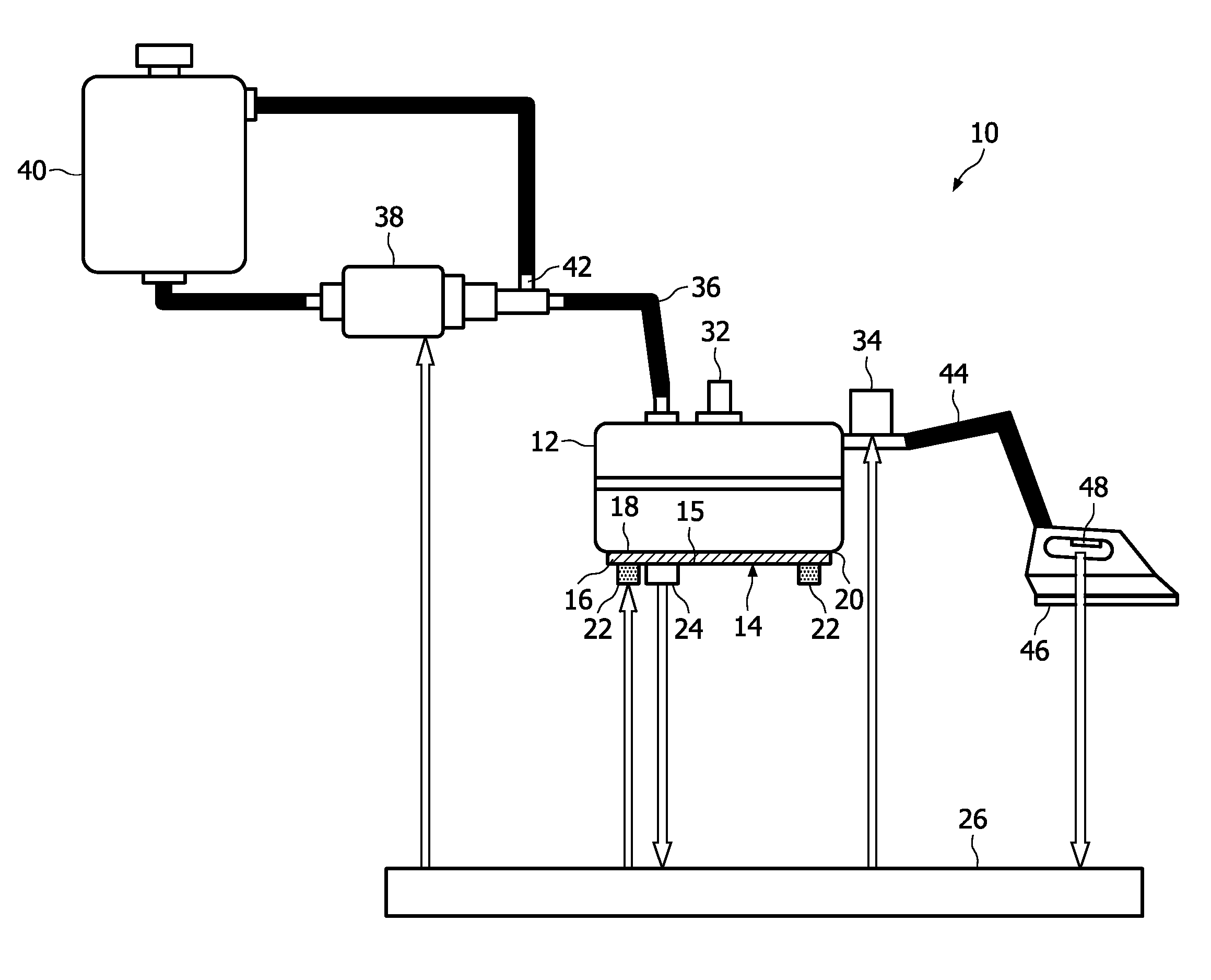 Method for determining the liquid level in a boiler