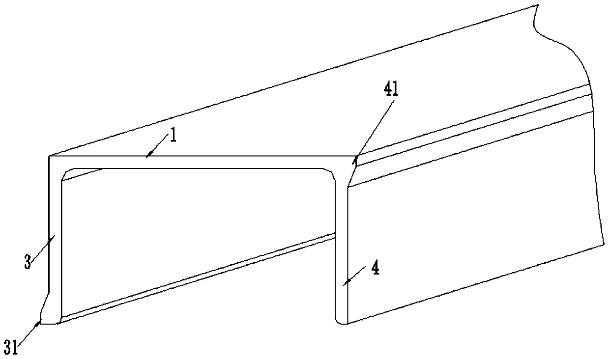 Sectional material and formwork structure