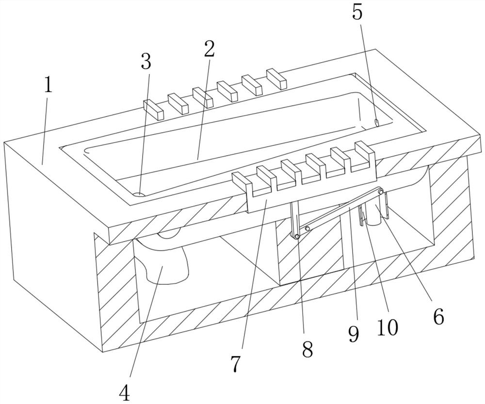 Urine splashing prevention device of squatting pan