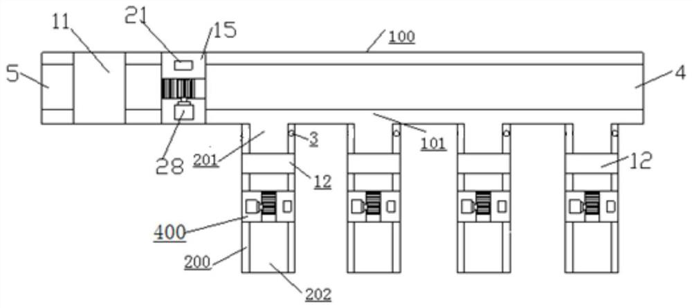 Logistics conveying device used for warehousing system