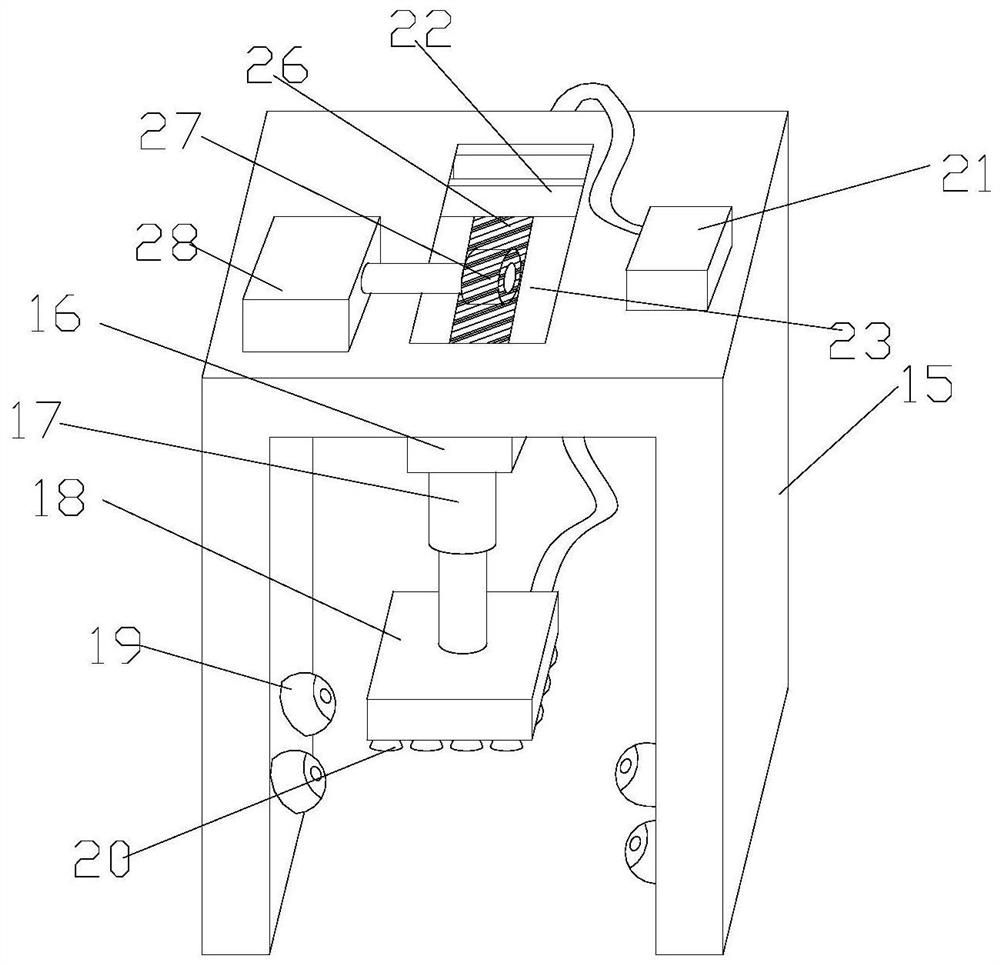 Logistics conveying device used for warehousing system